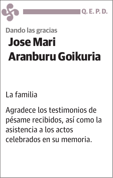 Jose Mari Aranburu Goikuria