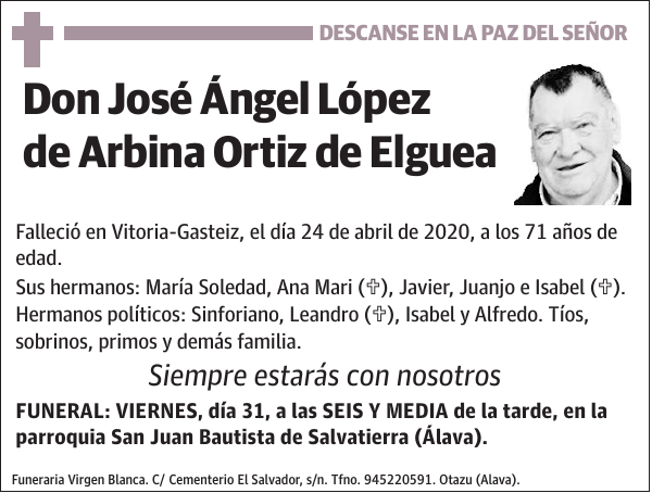 José Ángel López de Arbina Ortiz de Elguea