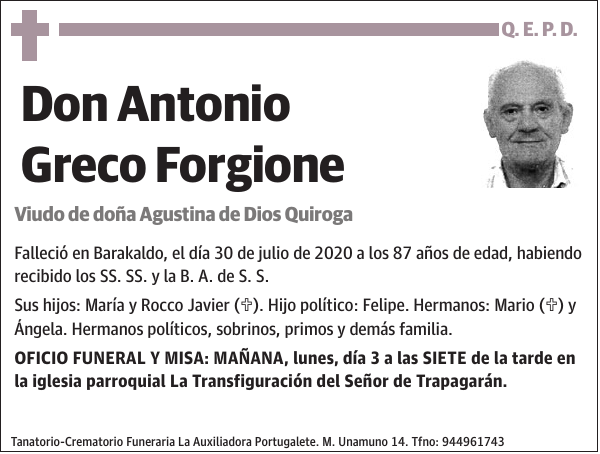 Antonio Greco Forgione