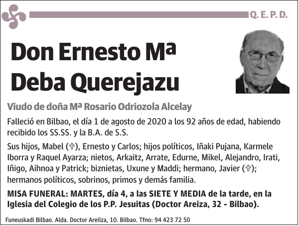 Ernesto Mª Deba Querejazu