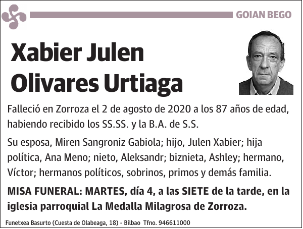 Xabier Julen Olivares Urtiaga