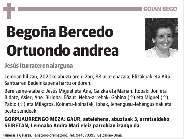 Begoña Bercedo Ortuondo