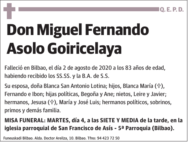 Miguel Fernando Asolo Goiricelaya