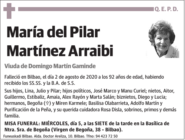 María del Pilar Martínez Arraibi