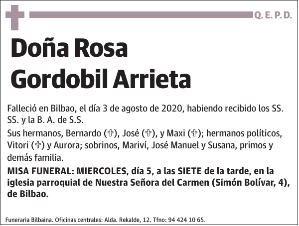 Rosa Gordobil Arrieta