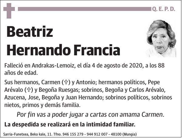 Beatriz Hernando Francia