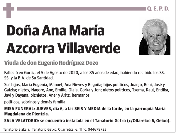 Ana María Azcorra Villaverde