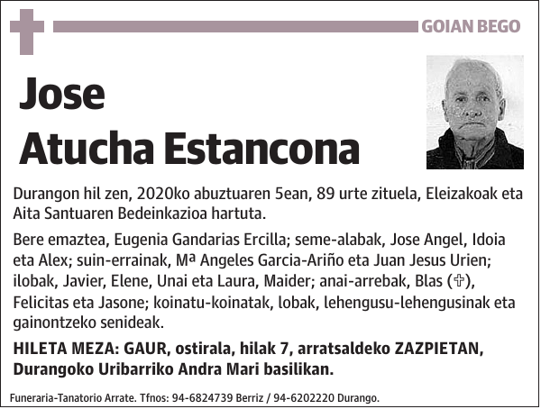 Jose Atucha Estancona Durangon