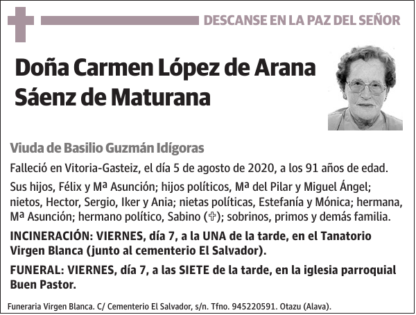 Carmen López de Arana Sáenz de Maturana