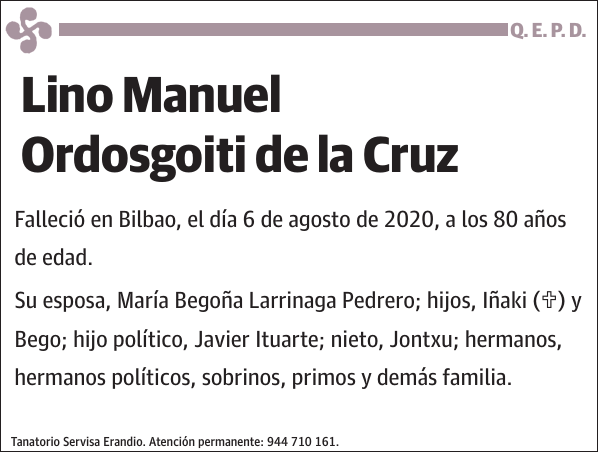 Lino Manuel Ordosgoiti de la Cruz