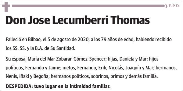 Jose Lecumberri Thomas