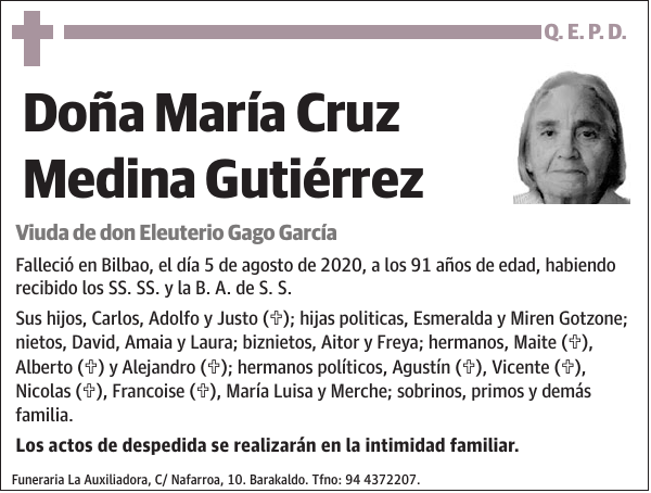 María Cruz Medina Gutiérrez