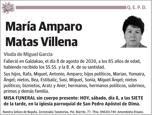 María Amparo Matas Villena