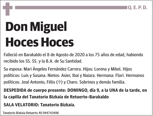 Miguel Hoces Hoces