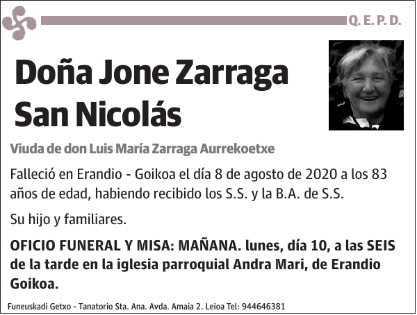 Jone Zarraga San Nicolás