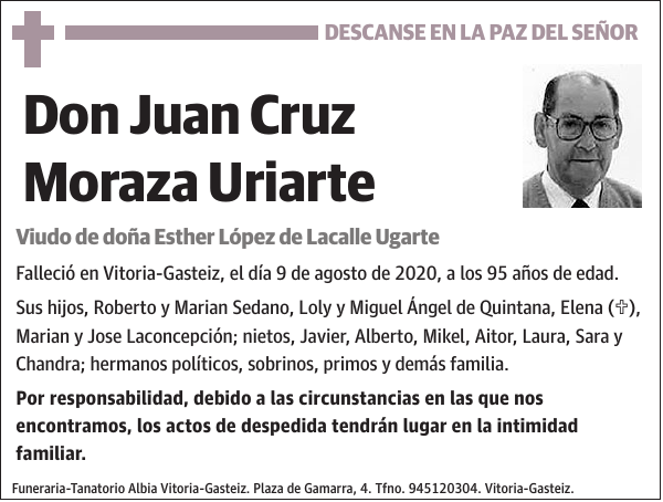 Juan Cruz Moraza Uriarte