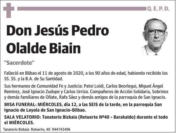 Jesús Pedro Olalde Biain