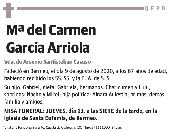 Mª del Carmen García Arriola