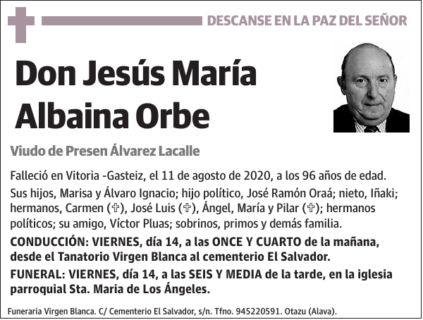 Jesús María Albaina Orbe