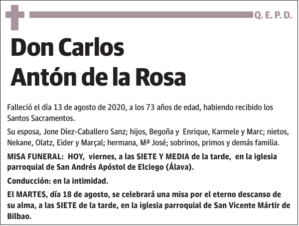 Carlos Antón de la Rosa