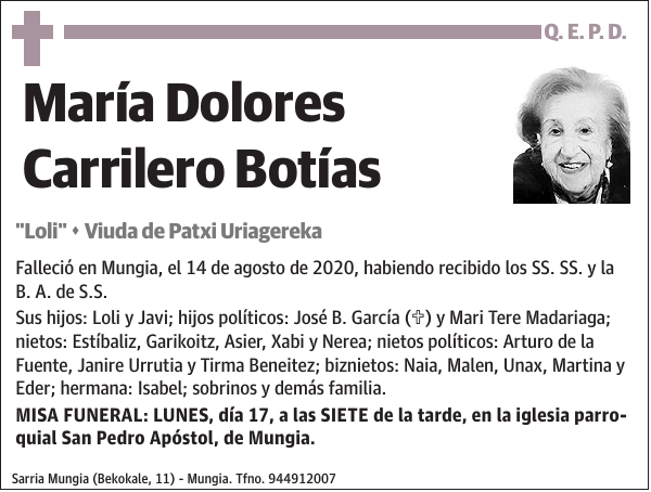 María Dolores Carrilero Botías