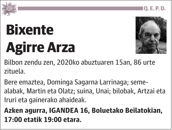 Bixente Agirre Arza