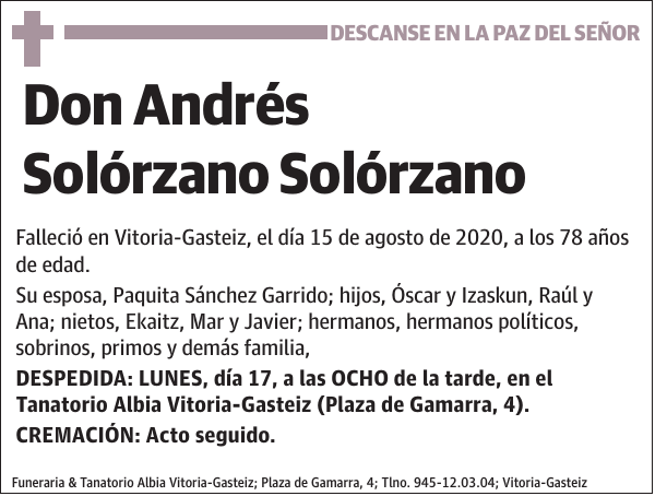 Andrés Solórzano Solórzano