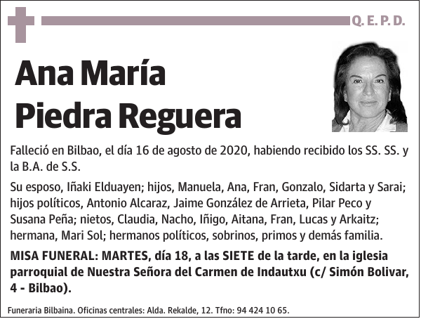 Ana María Piedra Reguera