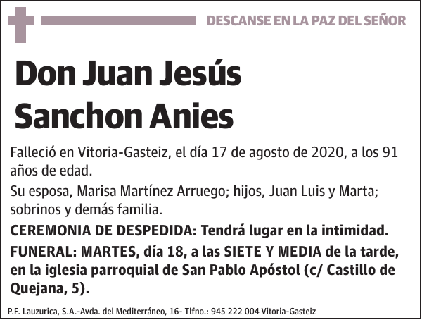 Juan Jesús Sanchon Anies