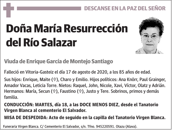 María Resurrección del Río Salazar