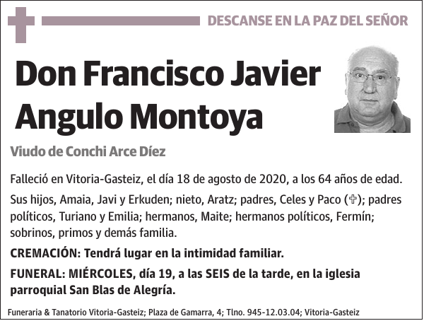 Francisco Javier Angulo Montoya