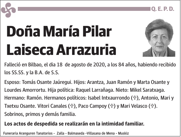 María Pilar Laiseca Arrazuria