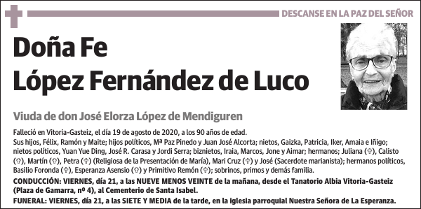 Fe López Fernández de Luco