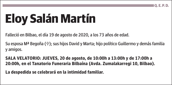 Eloy Salán Martín