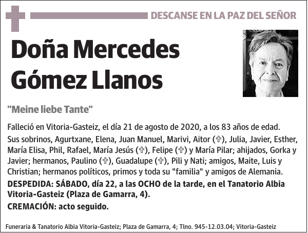 Mercedes Gómez Llanos