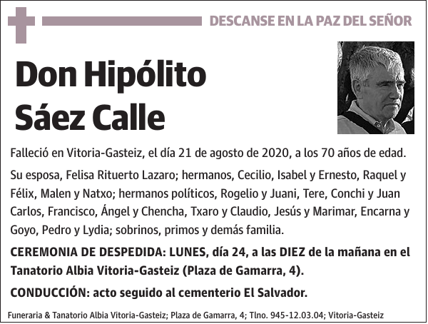 Hipólito Sáez Calle