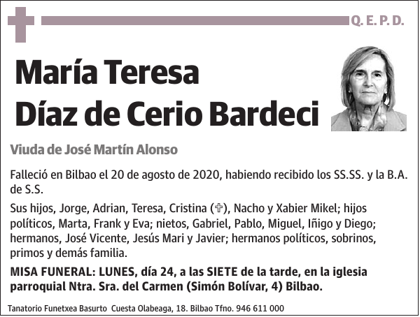 María Teresa Díaz de Cerio Bardeci