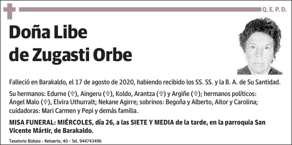 Libe de Zugasti Orbe