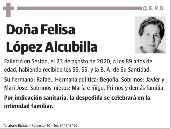 Felisa López Alcubilla