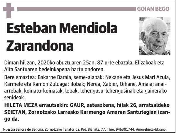 Esteban Mendiola Zarandona