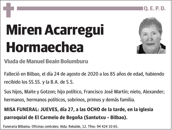 Miren Acarregui Hormaechea