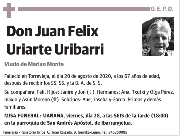 Juan Felix Uriarte Uribarri