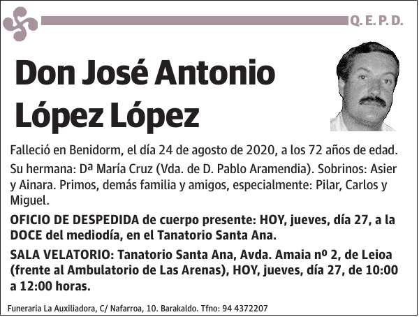 José Antonio López López