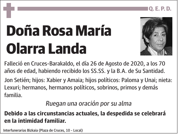 Rosa María Olarra Landa