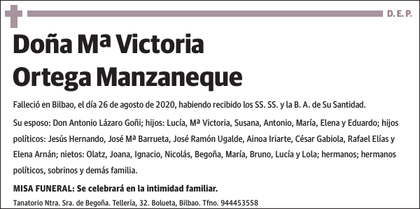 Mª Victoria Ortega Manzaneque