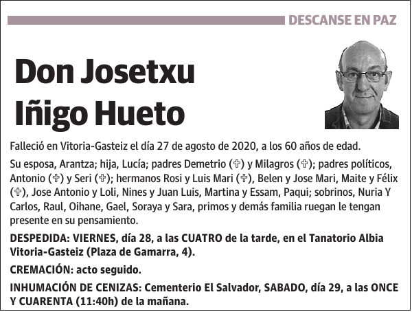 Josetxu Iñigo Hueto