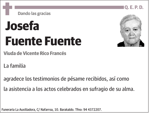 Josefa Fuente Fuente