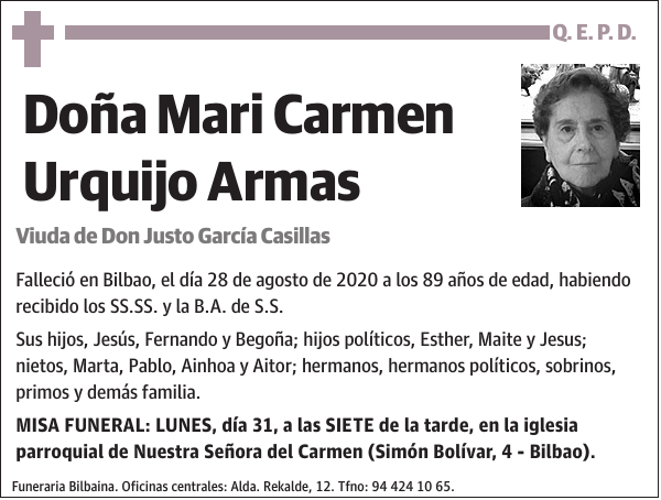 Mari Carmen Urquijo Armas