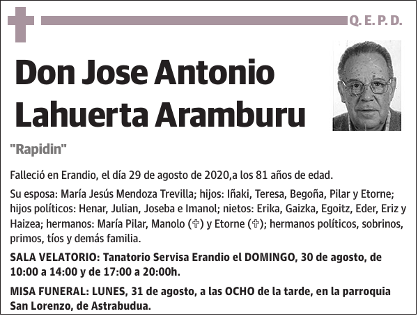 Jose Antonio Lahuerta Aramburu