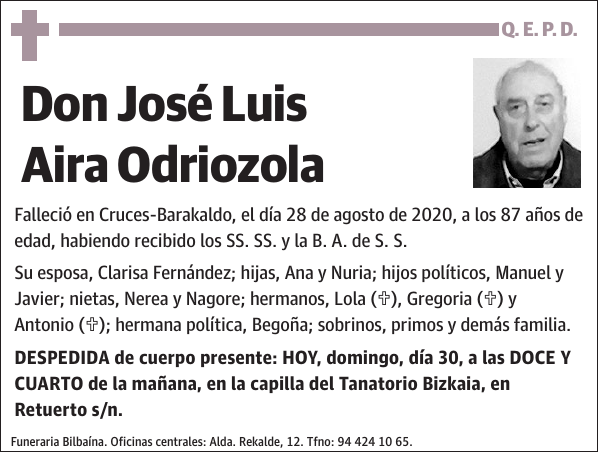 José Luis Aira Odriozola